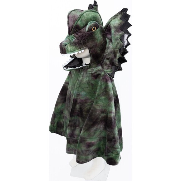 Great Pretenders Grandasaurus Dilophosaurus Dinosaur Cape Costume - Size 4-6 - Picture 2 of 3